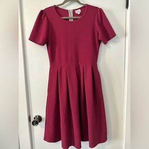 LuLaRoe Amelia in Maroon